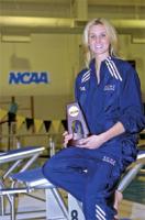 Record-breaking Win for TCNJ Swimmer