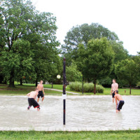 Water volleyball, anyone?