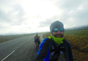 Rooney (foreground) and Ziegler in South Island, New Zealand.