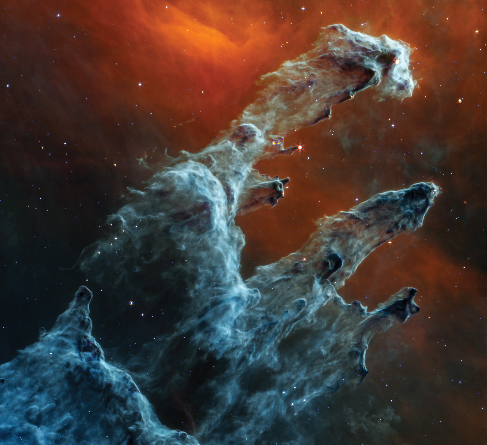 Pillars of Creation. Credit: NASA, ESA, CSA, STScI