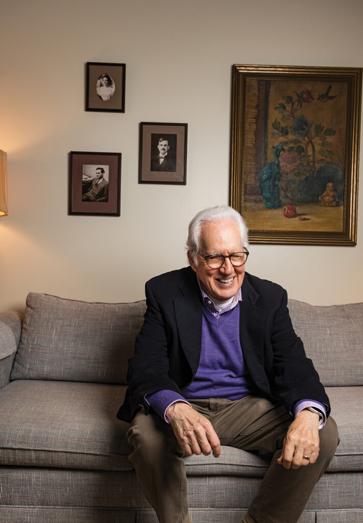 John Pollock in his home.