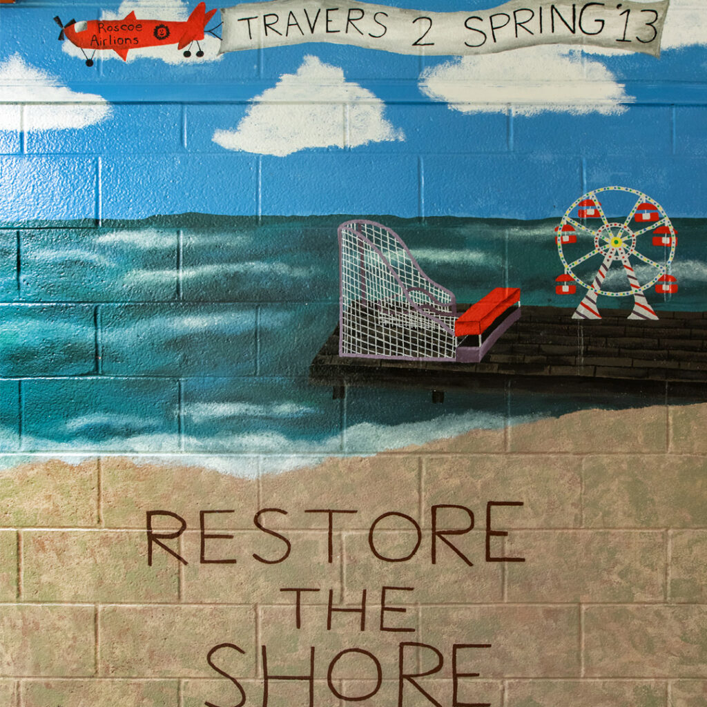 Mural tribute to Hurricane Sandy aftermath
