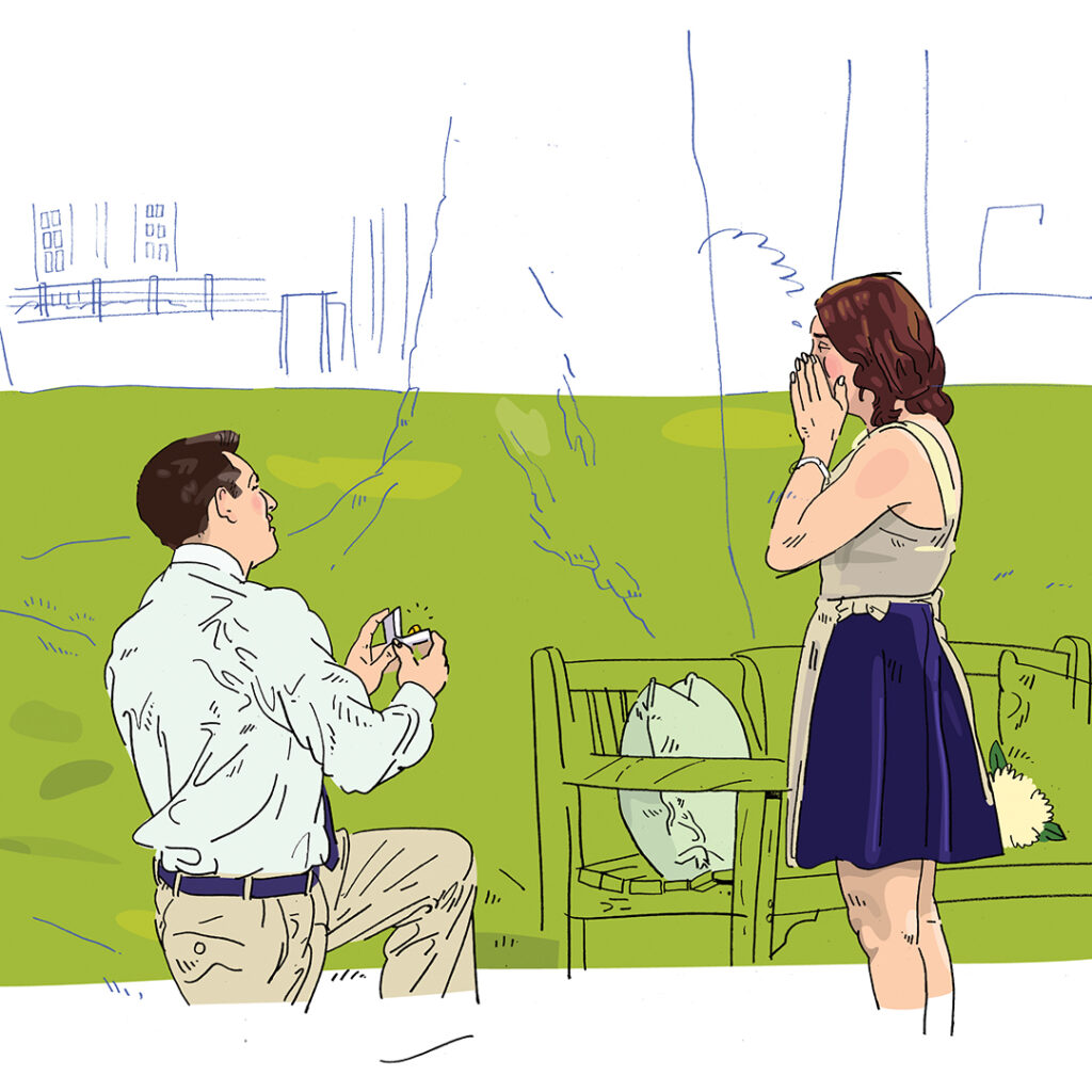 Illustration of Matthew and Victoria Grupstal proposal
