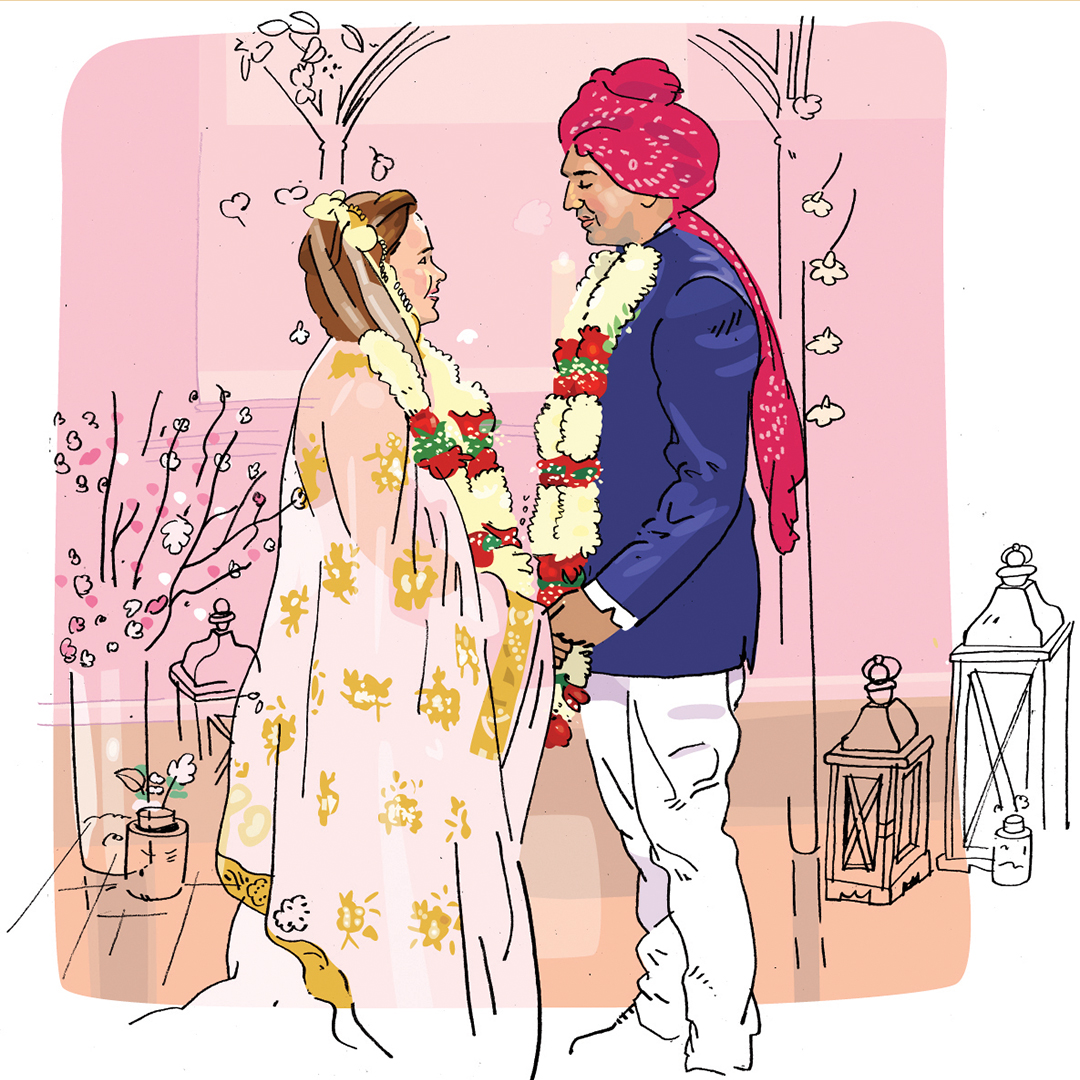 Danielle Vansia '12 and her husband Raj Vansia '12